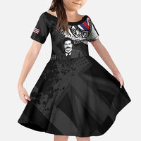 Personalised Hawaii Prince Kuhio Family Matching Mermaid Dress and Hawaiian Shirt Hawaiian Maile Lei
