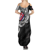 Personalised Hawaii Prince Kuhio Summer Maxi Dress Hawaiian Maile Lei