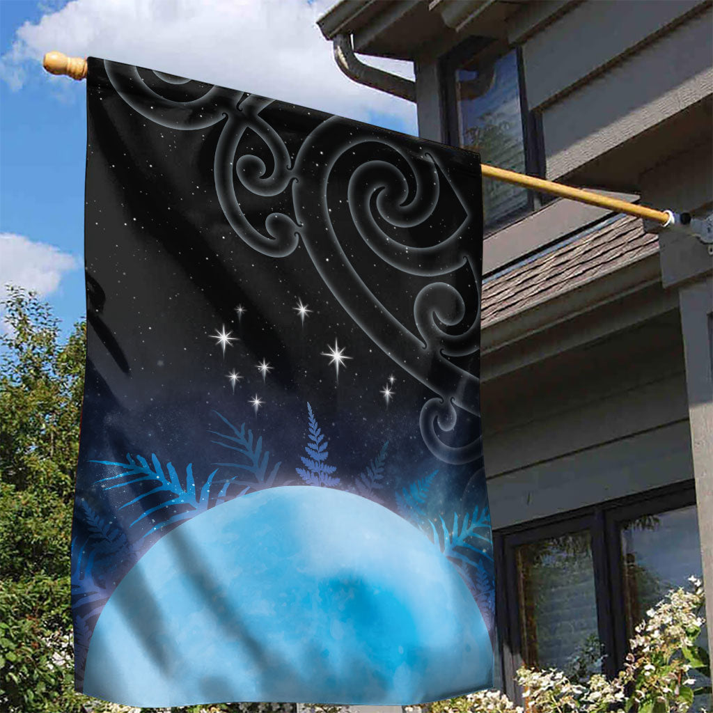 New Zealand Matariki Garden Flag Pleiades Star Cluster Blue Galaxy LT05 - Polynesian Pride