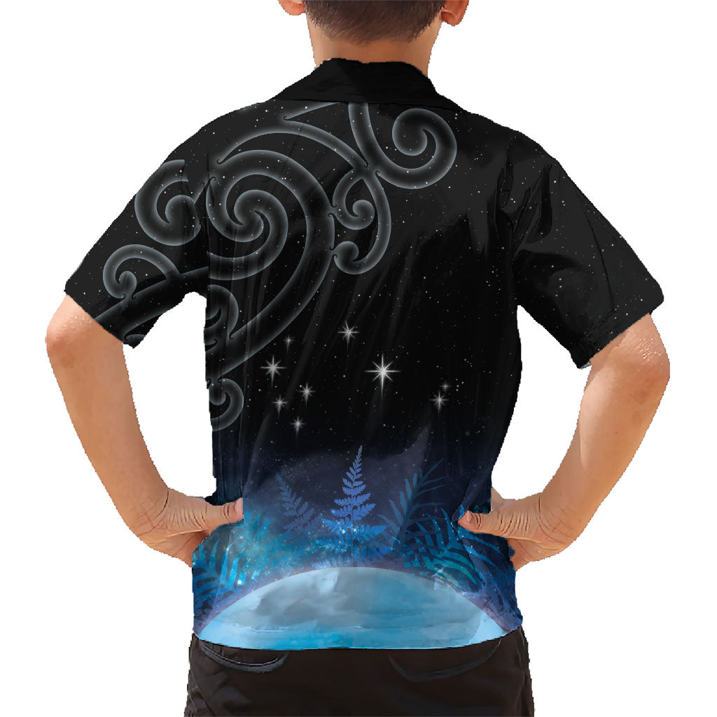 New Zealand Matariki Hawaiian Shirt Pleiades Star Cluster Blue Galaxy