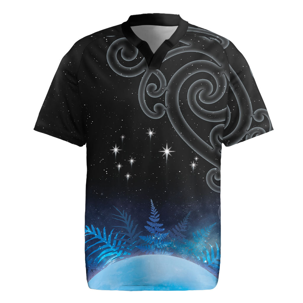 New Zealand Matariki Rugby Jersey Pleiades Star Cluster Blue Galaxy
