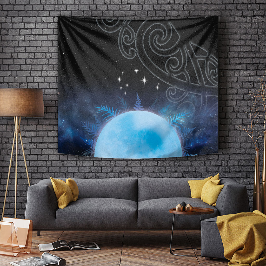New Zealand Matariki Tapestry Pleiades Star Cluster Blue Galaxy