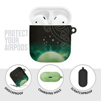 New Zealand Matariki AirPods Case Pleiades Star Cluster Green Galaxy LT05 - Polynesian Pride