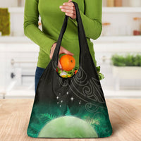New Zealand Matariki Grocery Bag Pleiades Star Cluster Green Galaxy LT05 - Polynesian Pride