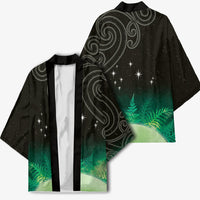 New Zealand Matariki Kimono Pleiades Star Cluster Green Galaxy LT05 - Polynesian Pride