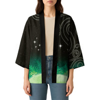 New Zealand Matariki Kimono Pleiades Star Cluster Green Galaxy LT05 - Polynesian Pride
