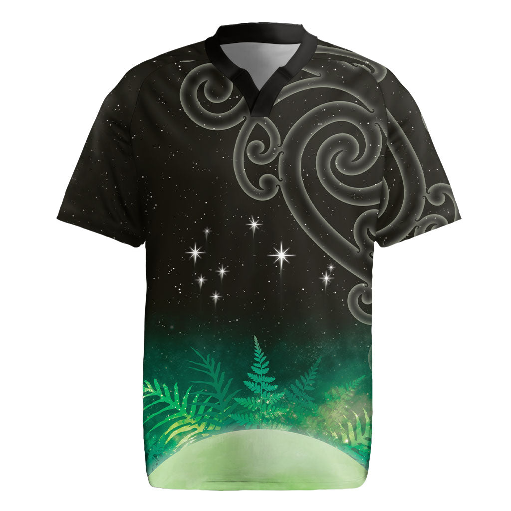 New Zealand Matariki Rugby Jersey Pleiades Star Cluster Green Galaxy