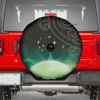 New Zealand Matariki Spare Tire Cover Pleiades Star Cluster Green Galaxy