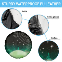 New Zealand Matariki Spare Tire Cover Pleiades Star Cluster Green Galaxy