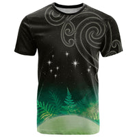New Zealand Matariki T Shirt Pleiades Star Cluster Green Galaxy