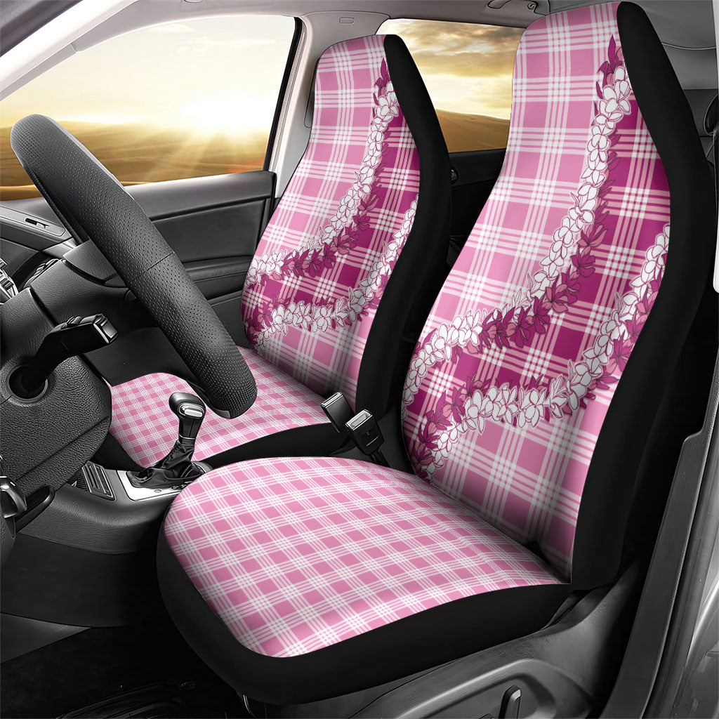 Pink Hawaii Palaka Car Seat Cover Hawaiian Honohono Lei LT05 - Polynesian Pride