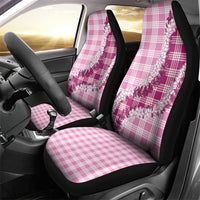 Pink Hawaii Palaka Car Seat Cover Hawaiian Honohono Lei LT05 - Polynesian Pride