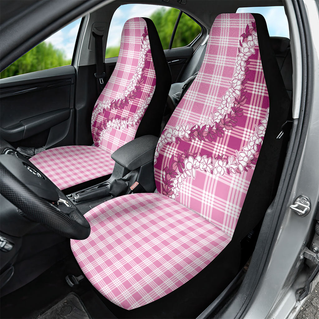 Pink Hawaii Palaka Car Seat Cover Hawaiian Honohono Lei LT05 - Polynesian Pride