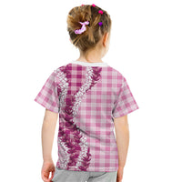 Pink Hawaii Palaka Kid T Shirt Hawaiian Honohono Lei LT05 - Polynesian Pride