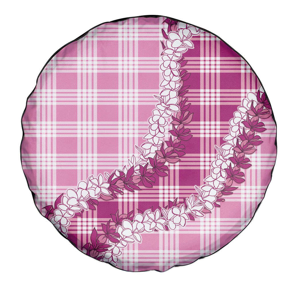 Pink Hawaii Palaka Spare Tire Cover Hawaiian Honohono Lei LT05 - Polynesian Pride