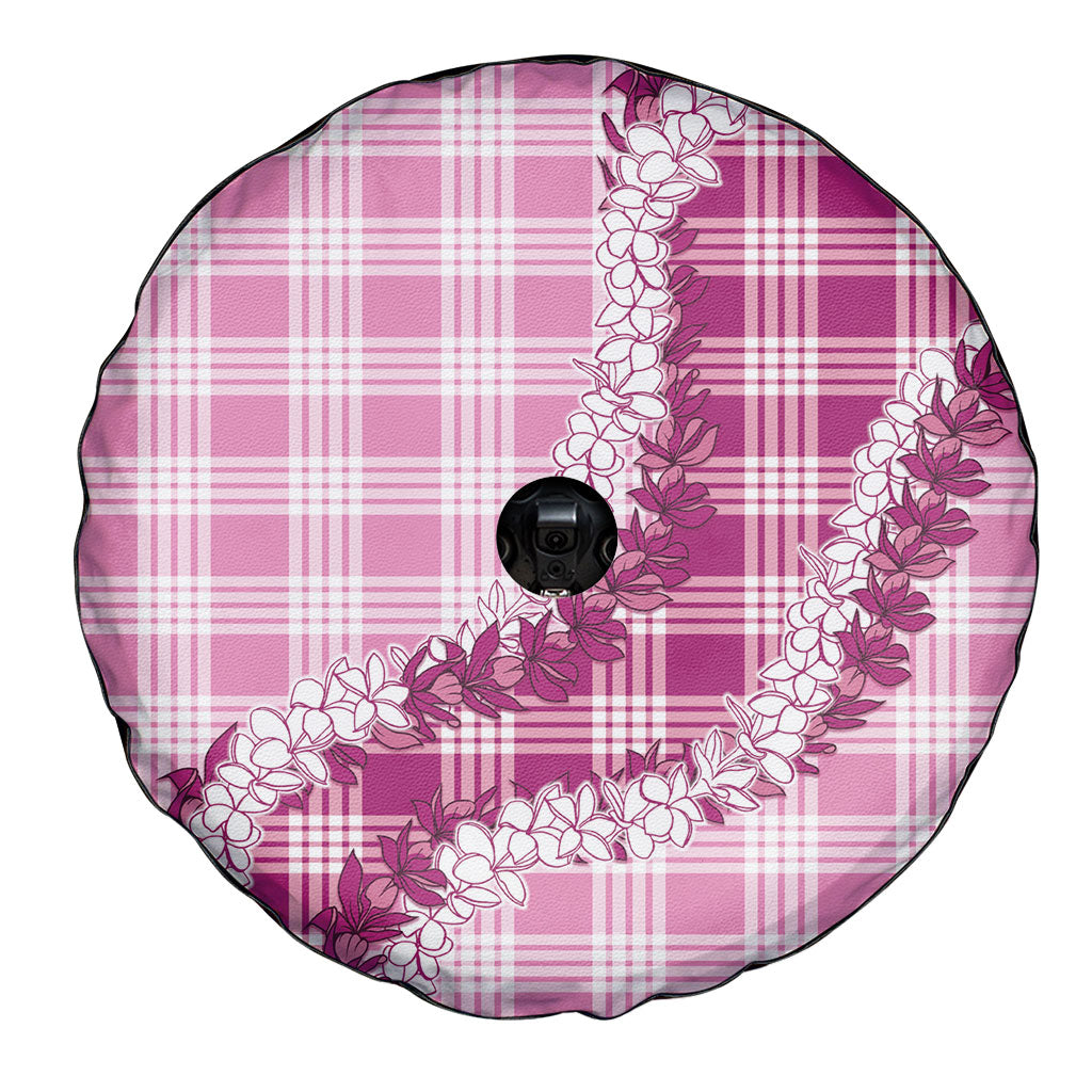 Pink Hawaii Palaka Spare Tire Cover Hawaiian Honohono Lei LT05 - Polynesian Pride