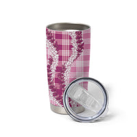 Pink Hawaii Palaka Tumbler Cup Hawaiian Honohono Lei LT05 - Polynesian Pride