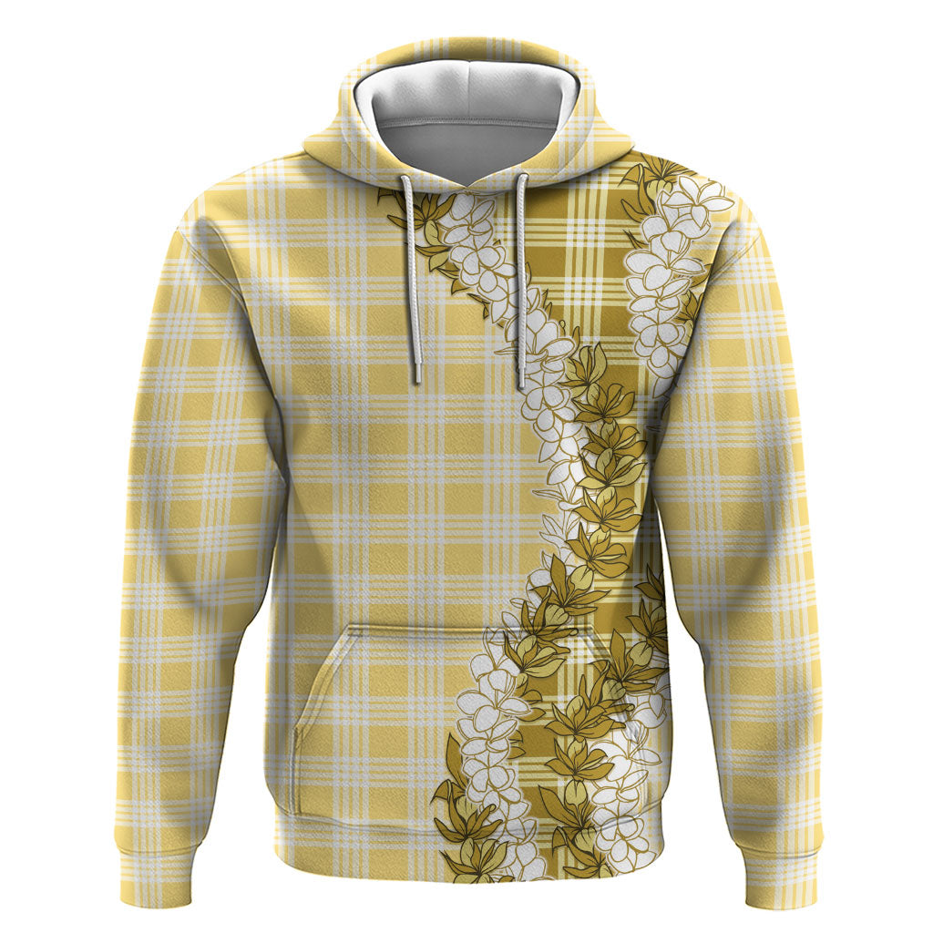 Yellow Hawaii Palaka Hoodie Hawaiian Honohono Lei LT05 Pullover Hoodie Yellow - Polynesian Pride