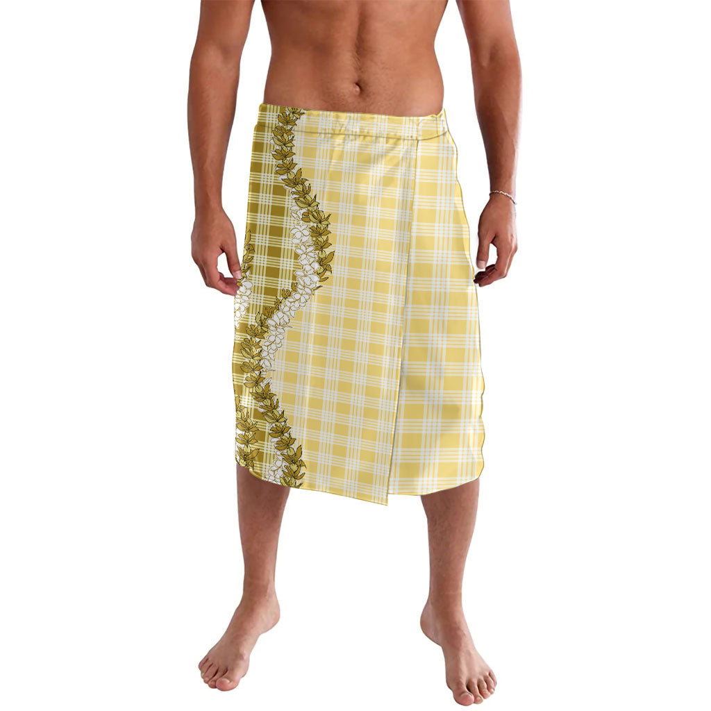 Yellow Hawaii Palaka Lavalava Hawaiian Honohono Lei LT05 Yellow - Polynesian Pride