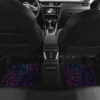 Hawaiian Monk Seal Car Mats Kakau Tribal Pattern Violet Gradient
