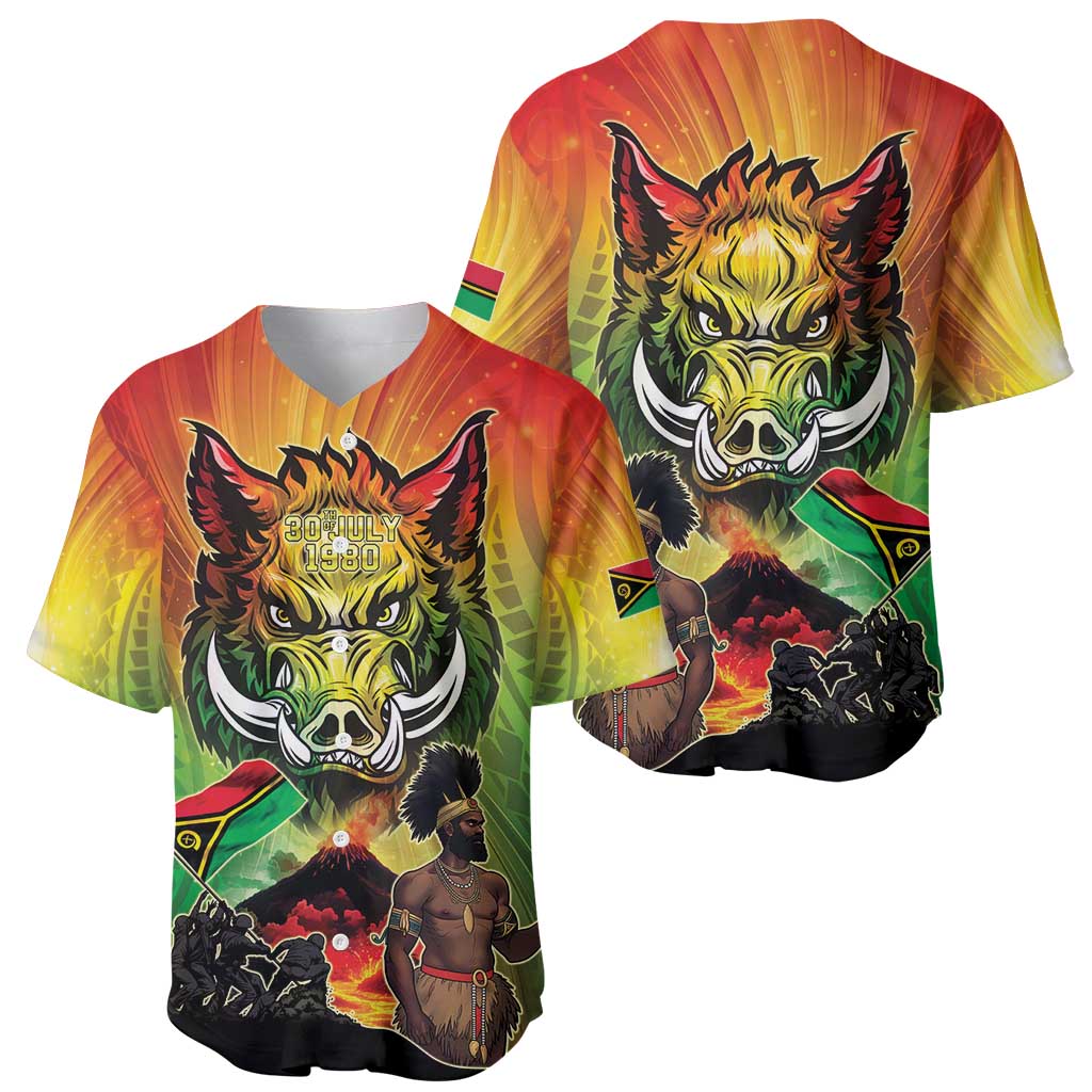 Vanuatu July 30th 1980 Baseball Jersey Happy Independence Day - Polynesian Pride