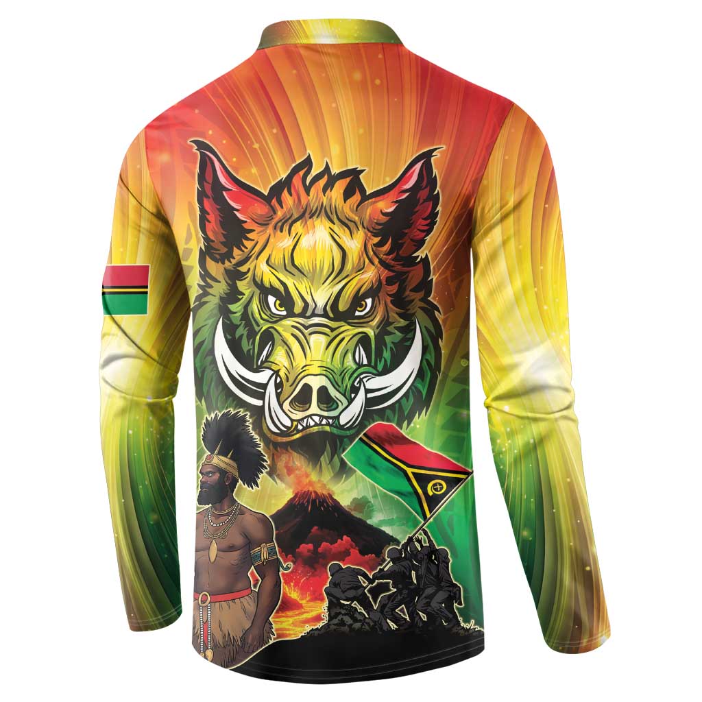 Vanuatu July 30th 1980 Button Sweatshirt Happy Independence Day - Polynesian Pride