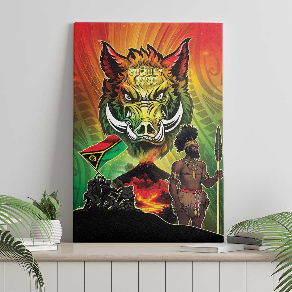 Vanuatu July 30th 1980 Canvas Wall Art Happy Independence Day - Polynesian Pride