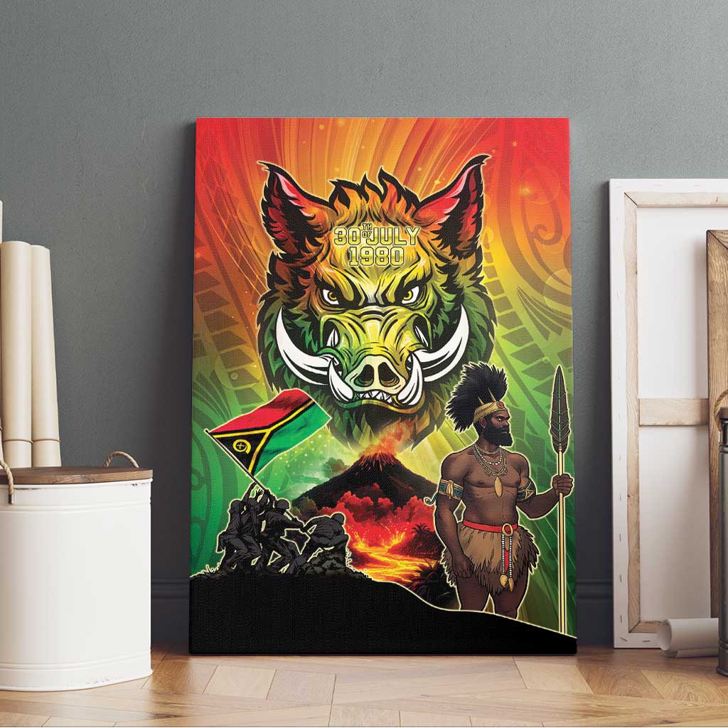 Vanuatu July 30th 1980 Canvas Wall Art Happy Independence Day - Polynesian Pride