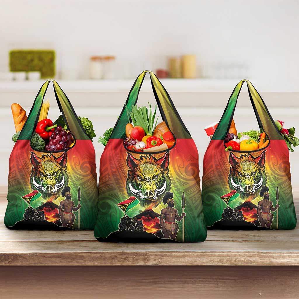 Vanuatu July 30th 1980 Grocery Bag Happy Independence Day - Polynesian Pride