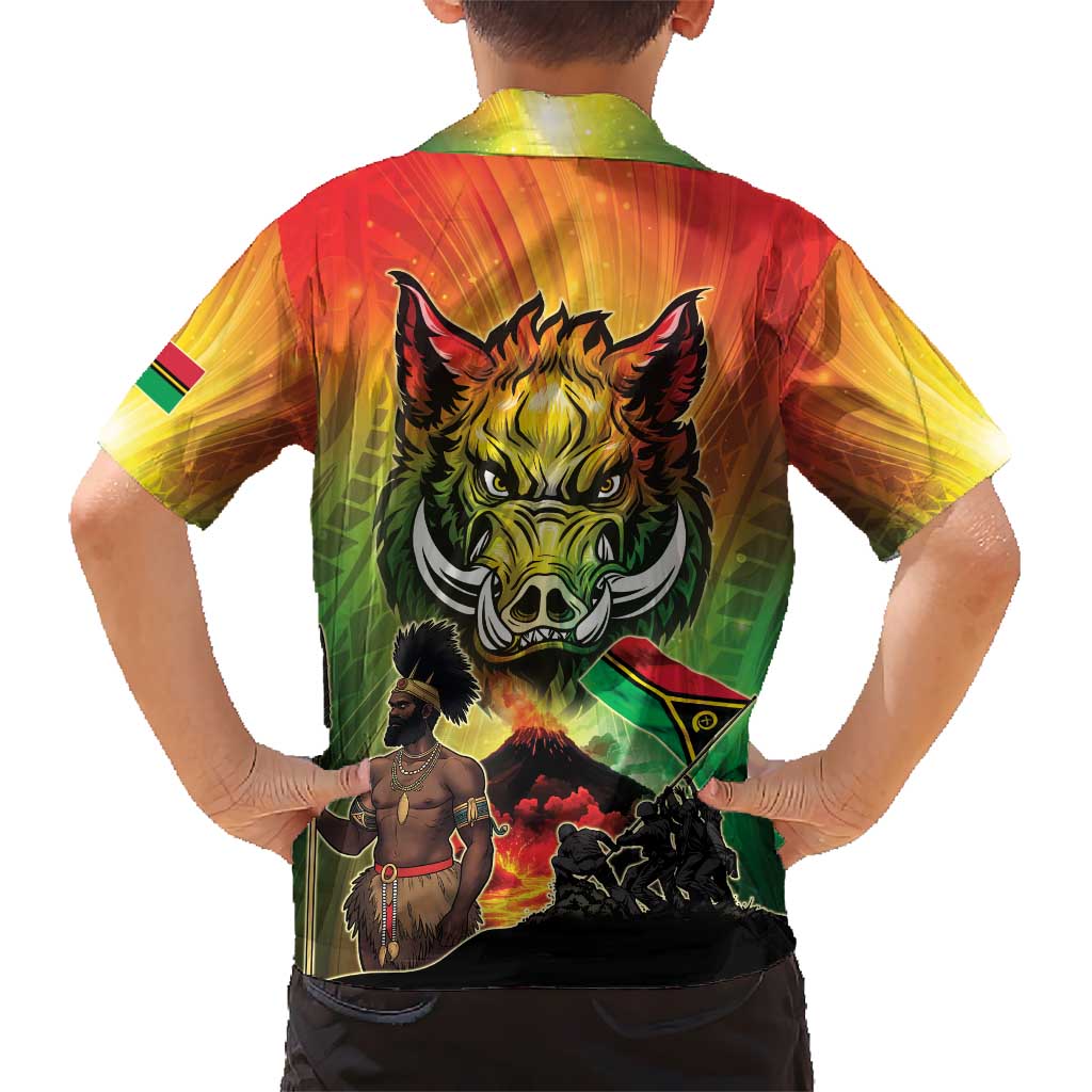 Vanuatu July 30th 1980 Kid Hawaiian Shirt Happy Independence Day - Polynesian Pride