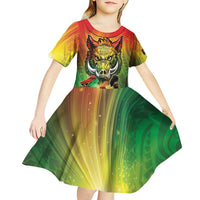 Vanuatu July 30th 1980 Kid Short Sleeve Dress Happy Independence Day - Polynesian Pride