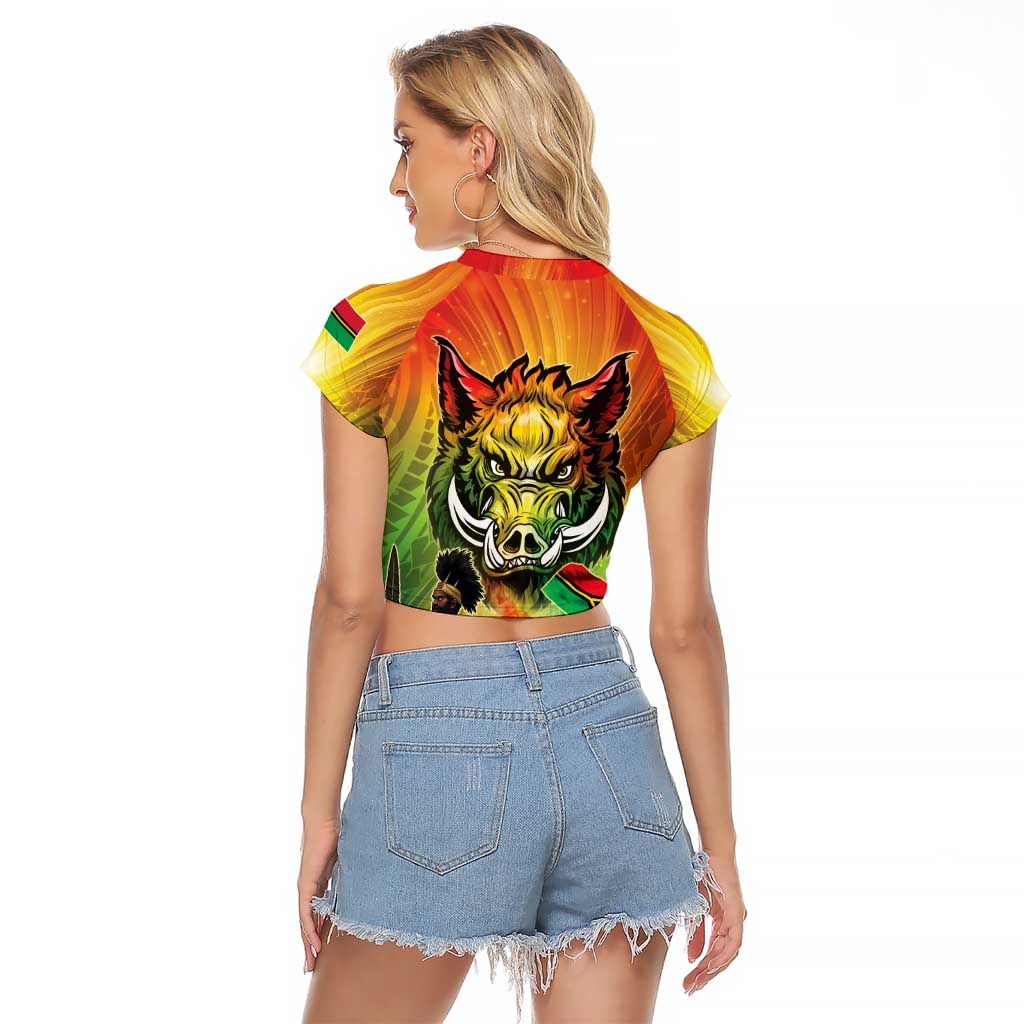 Vanuatu July 30th 1980 Raglan Cropped T Shirt Happy Independence Day - Polynesian Pride