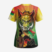 Vanuatu July 30th 1980 Scrub Top Happy Independence Day - Polynesian Pride