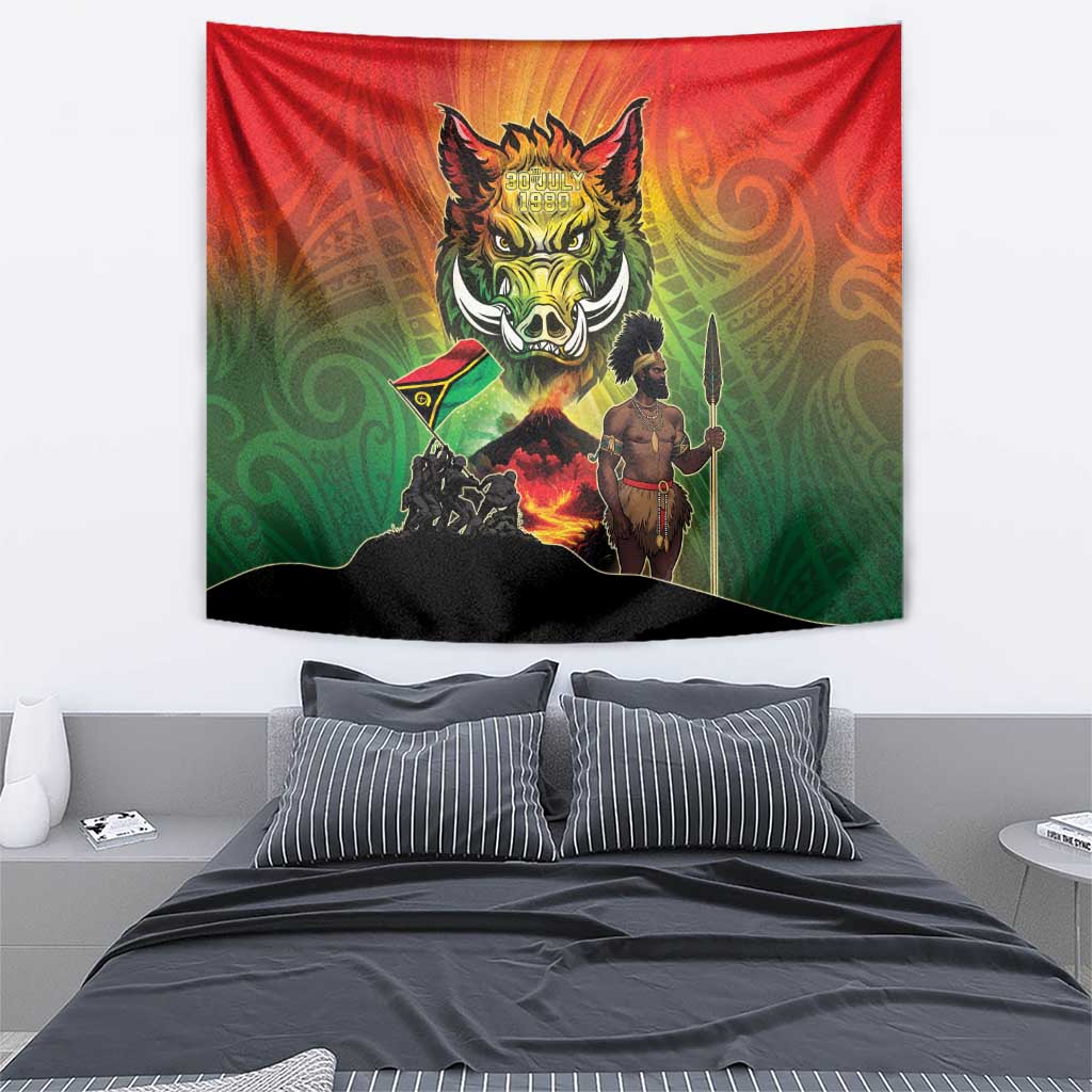 Vanuatu July 30th 1980 Tapestry Happy Independence Day - Polynesian Pride