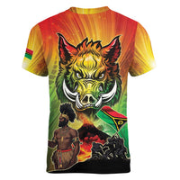 Vanuatu July 30th 1980 Women V-Neck T-Shirt Happy Independence Day - Polynesian Pride