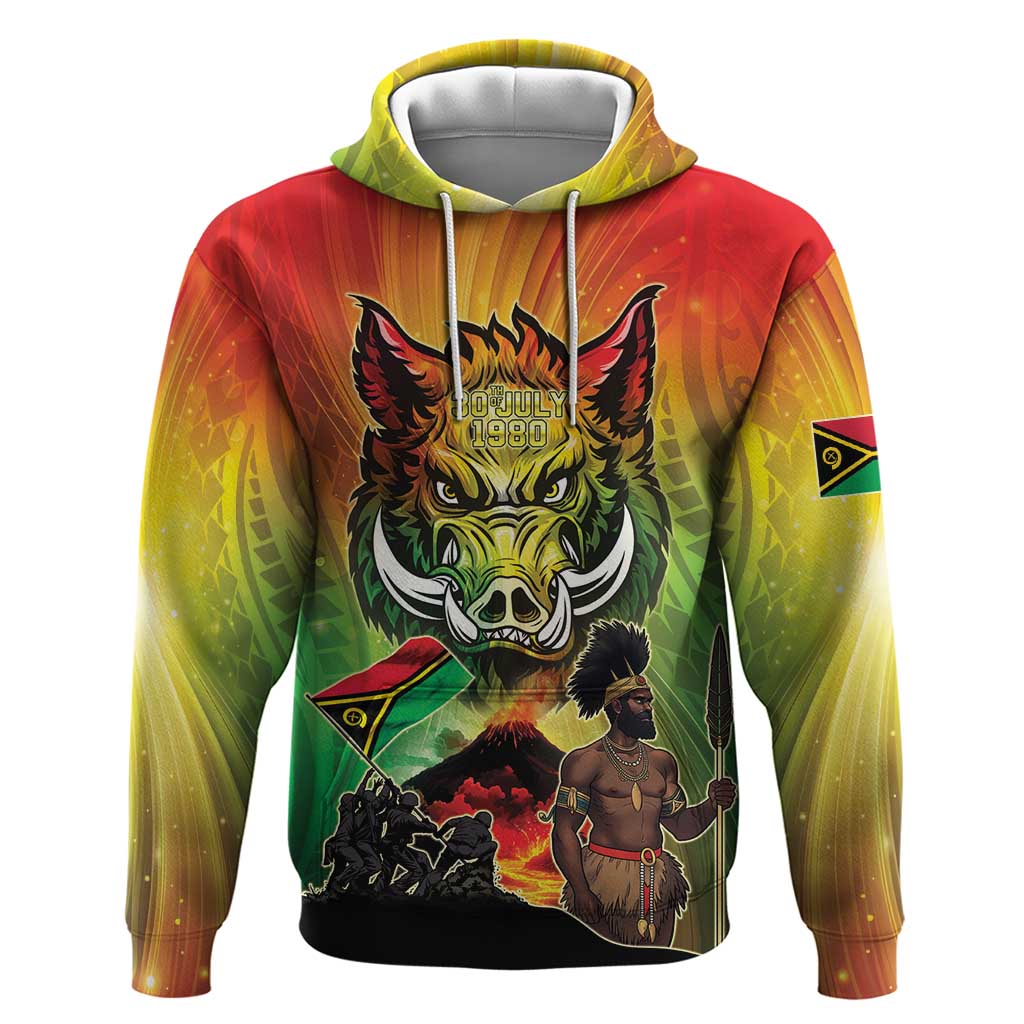 Vanuatu July 30th 1980 Zip Hoodie Happy Independence Day - Polynesian Pride