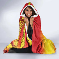 Vanuatu 45 Yia Indipendens Anivesari Hooded Blanket Tamtam Drum With Boar Tusk - Polynesian Pride