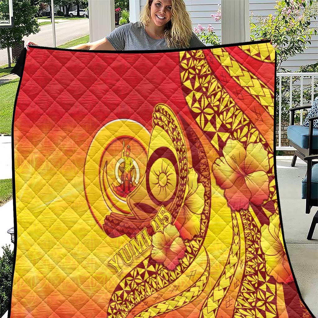 Vanuatu 45 Yia Indipendens Anivesari Quilt Tamtam Drum With Boar Tusk - Polynesian Pride