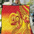 Vanuatu 45 Yia Indipendens Anivesari Quilt Tamtam Drum With Boar Tusk - Polynesian Pride