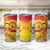 Vanuatu 45 Yia Indipendens Anivesari Tumbler Cup Tamtam Drum With Boar Tusk - Polynesian Pride
