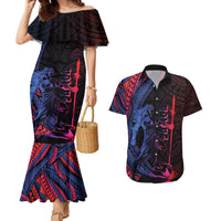 Samoan Pride Couples Matching Mermaid Dress and Hawaiian Shirt The Tui Manua - Polynesian Pride