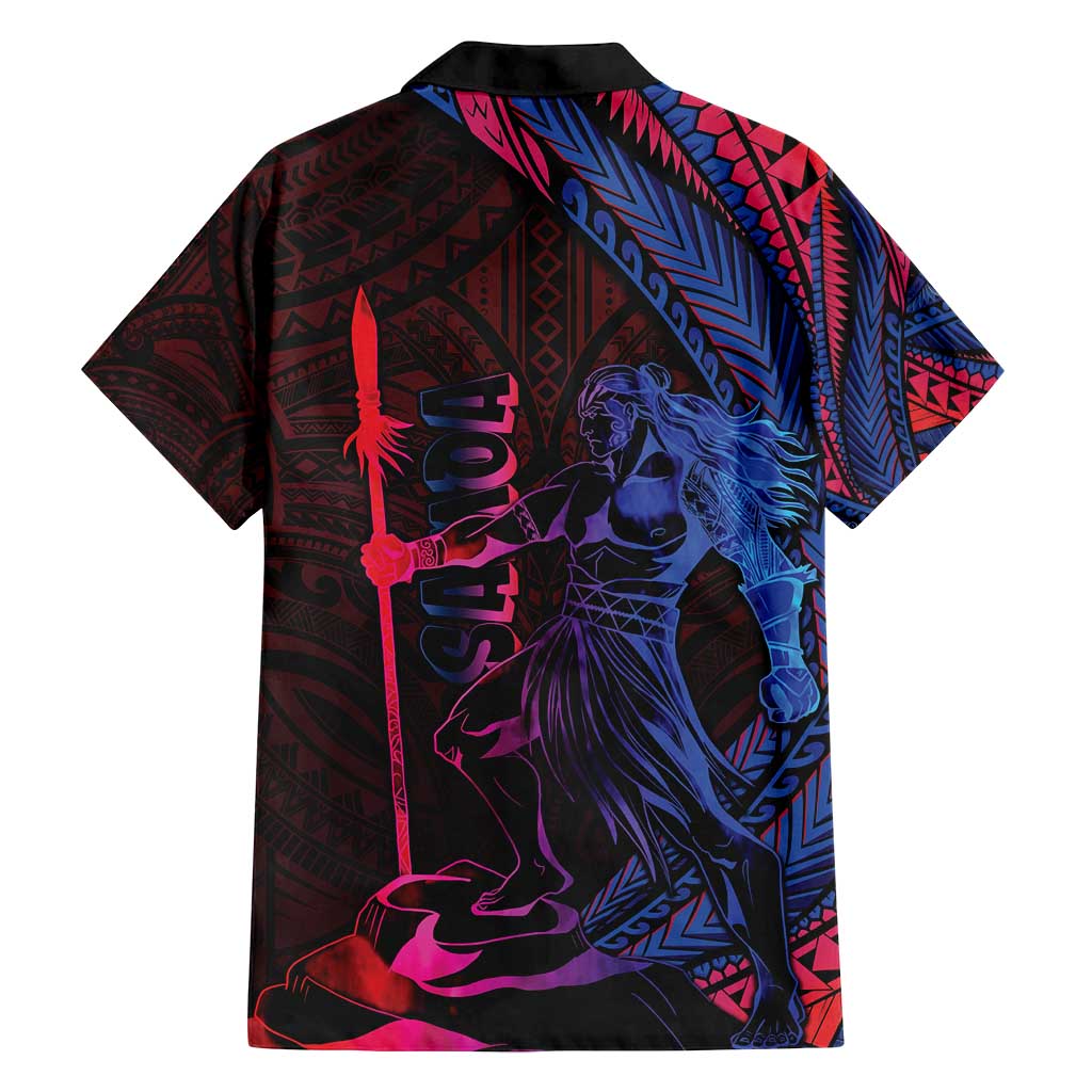 Samoan Pride Family Matching Long Sleeve Bodycon Dress and Hawaiian Shirt The Tui Manua - Polynesian Pride