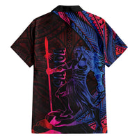 Samoan Pride Family Matching Long Sleeve Bodycon Dress and Hawaiian Shirt The Tui Manua - Polynesian Pride