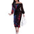Samoan Pride Family Matching Off The Shoulder Long Sleeve Dress and Hawaiian Shirt The Tui Manua - Polynesian Pride