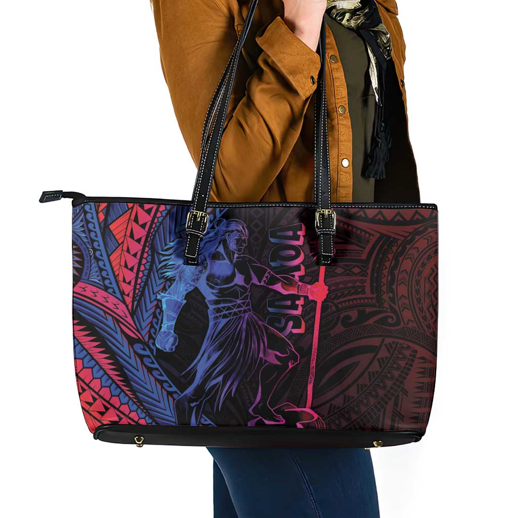 Samoan Pride Leather Tote Bag The Tui Manua LT05 - Polynesian Pride