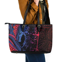 Samoan Pride Leather Tote Bag The Tui Manua LT05 - Polynesian Pride