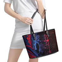 Samoan Pride Leather Tote Bag The Tui Manua LT05 - Polynesian Pride