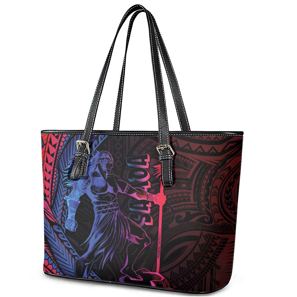 Samoan Pride Leather Tote Bag The Tui Manua LT05 - Polynesian Pride