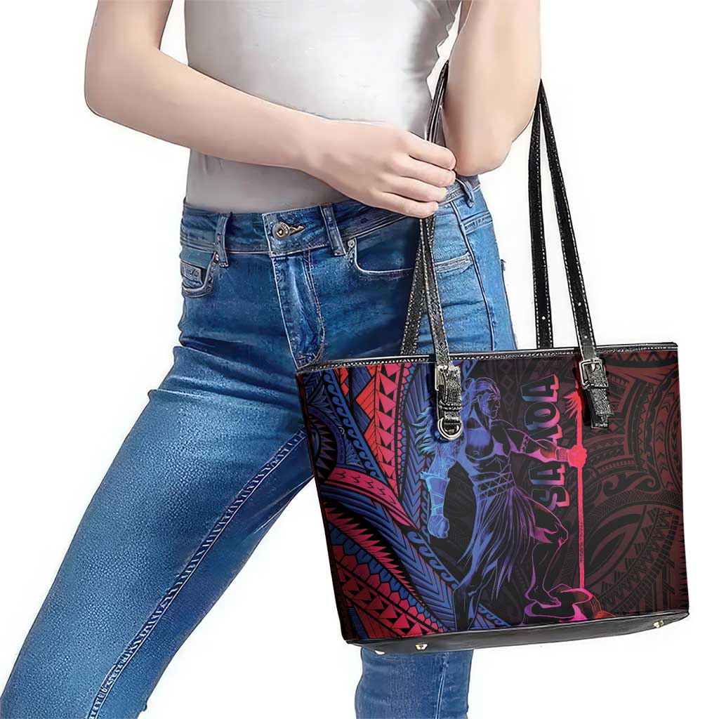 Samoan Pride Leather Tote Bag The Tui Manua LT05 - Polynesian Pride