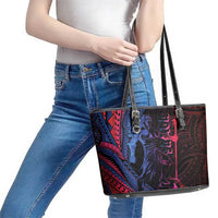 Samoan Pride Leather Tote Bag The Tui Manua LT05 - Polynesian Pride